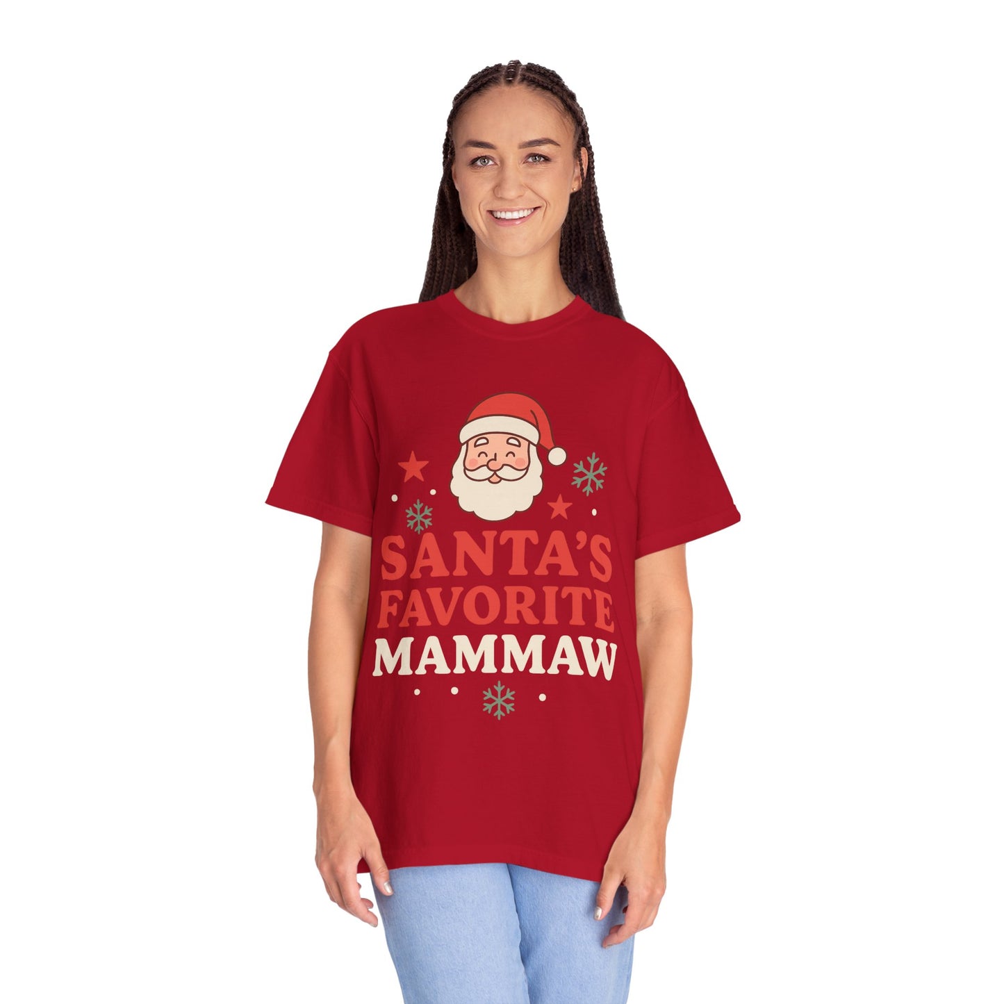 Santa's Favorite Mammaw T-Shirt — Cute Grandma Christmas Tee