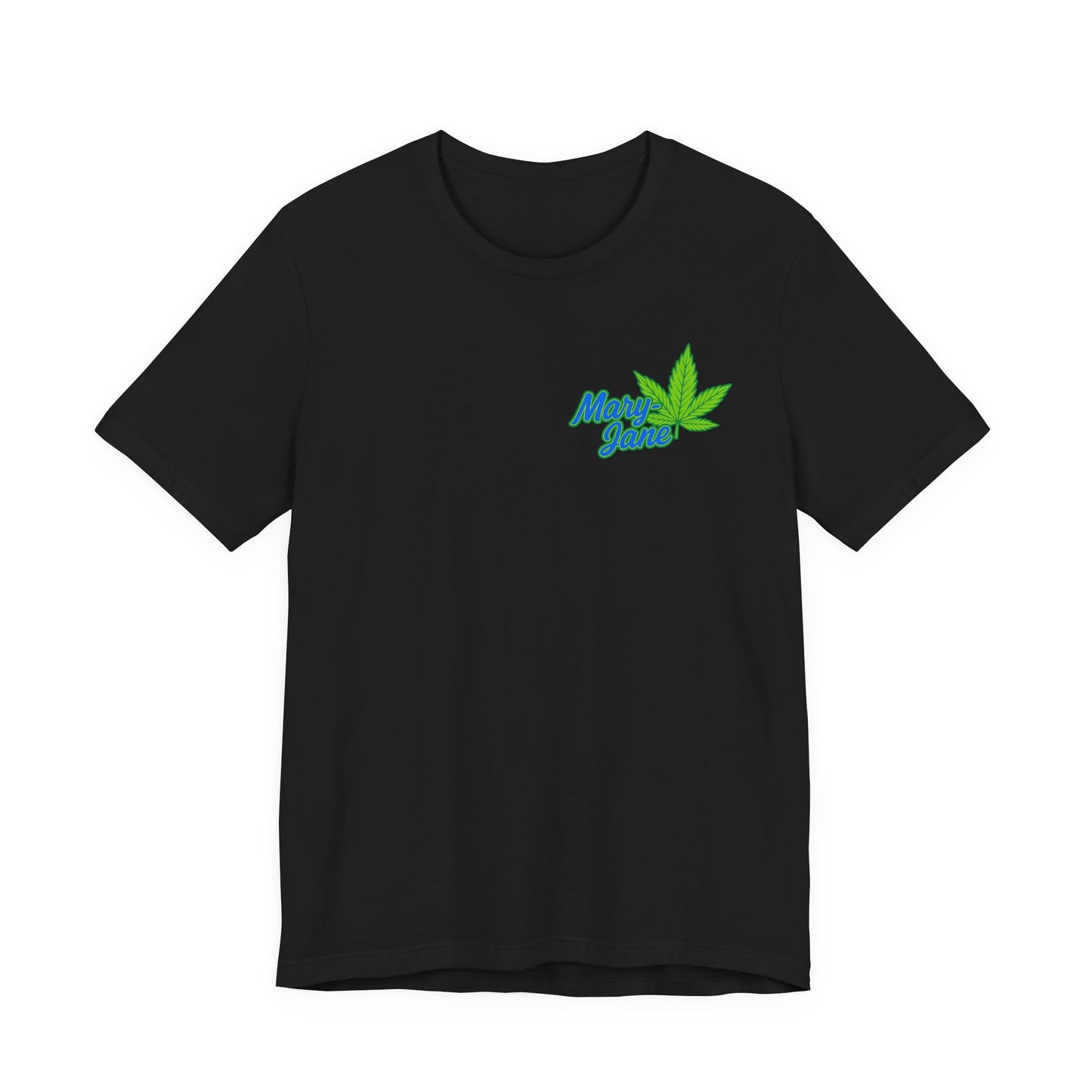Marijuana Leaf Script Tee — 'Maui Grown' Casual Cannabis T-Shirt