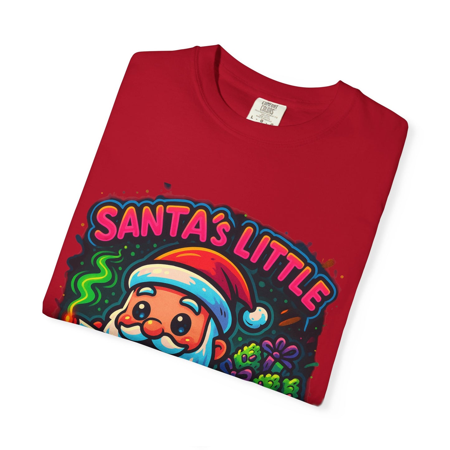 Santa’s Little Toker Christmas Shirt – Cute Chibi Weed Santa Holiday Tee