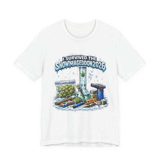 I Survived Snowmageddon 2026 Winter Survival Graphic Tee