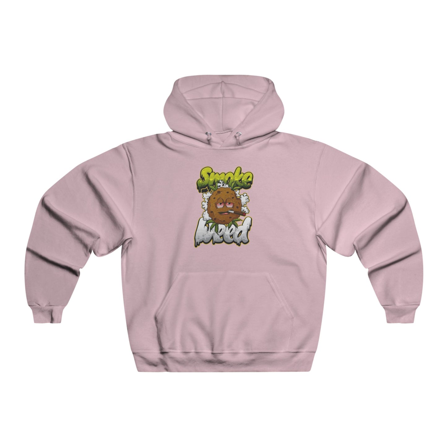 Smoke Weed Funny Stoner Hoodie – Cartoon Bud Character, Chill Cannabis Sweatshirt, Cozy 420 Gift for Smokers