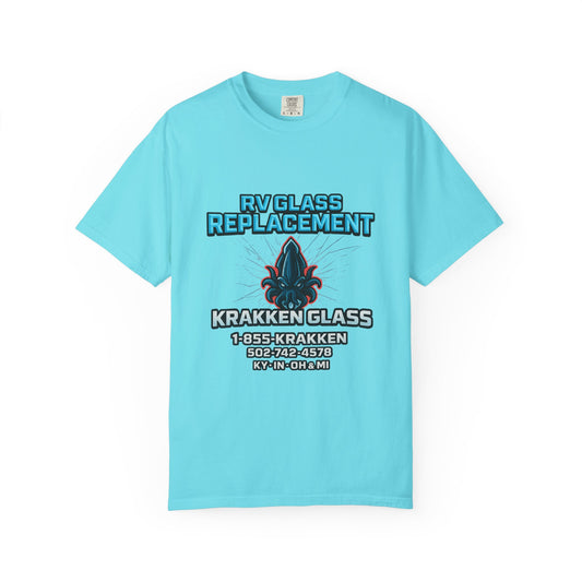 RV Glass Replacement T‑Shirt — KRAKKEN GLASS Logo Tees