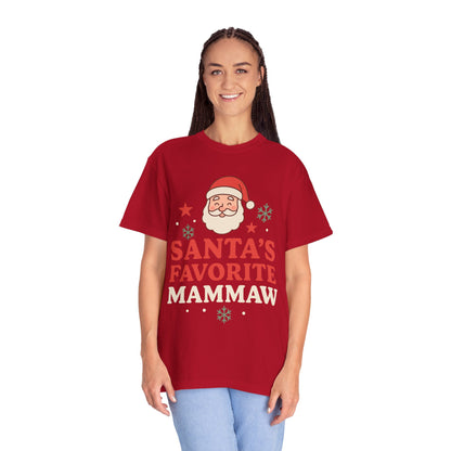 Santa's Favorite Mammaw T-Shirt — Cute Grandma Christmas Tee