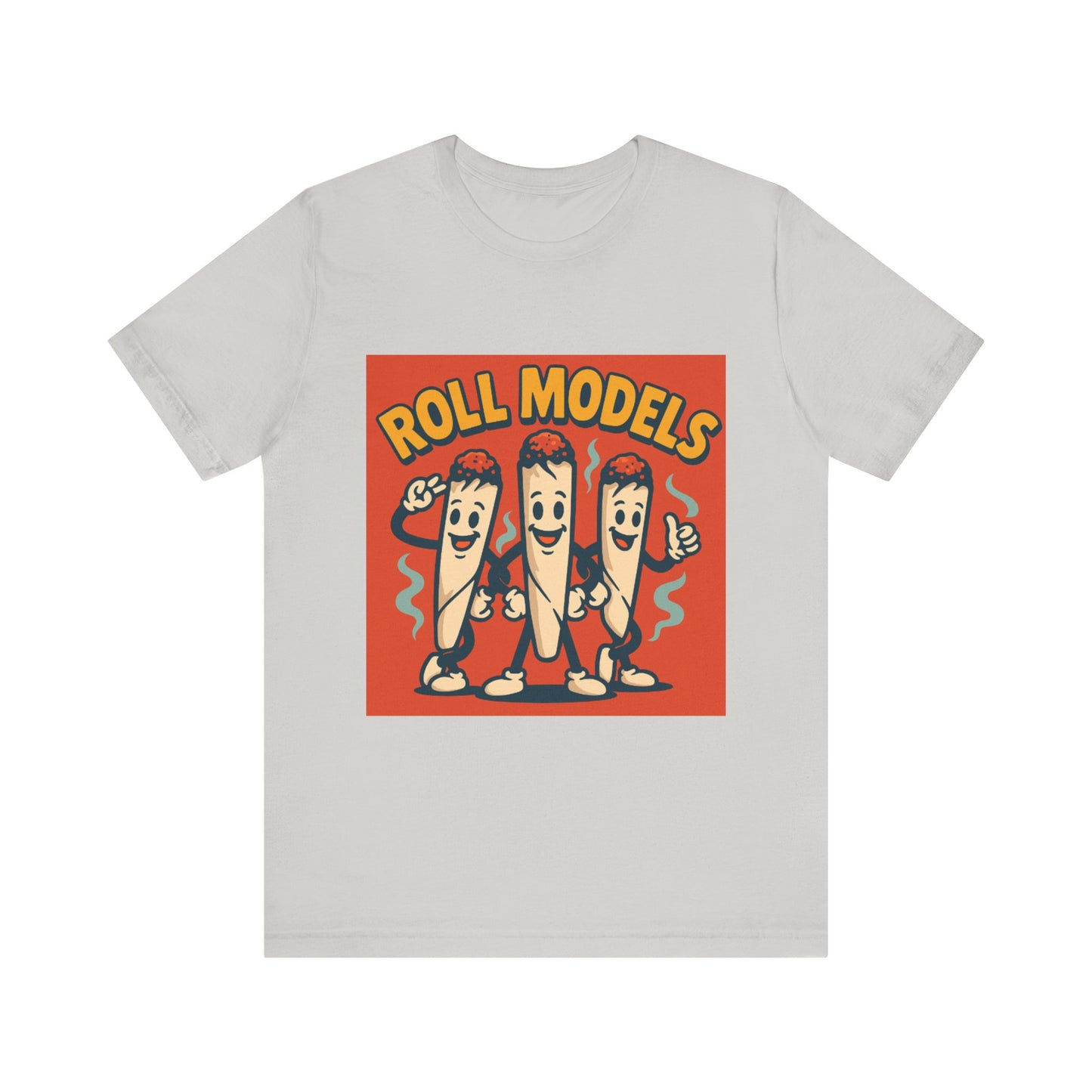 Funny Roll Models T-Shirt | Unisex Graphic Tee, Short Sleeve Casual Wear, Gift for BBQ Lovers, Vintage Foodie Shirt