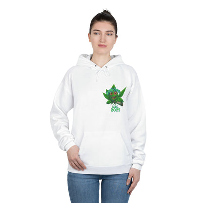 Ghostly Vibes Eco-Friendly Hoodie, Halloween Sweatshirt, Unisex Pullover, Festival Fashion, EcoSmart Apparel, Ghost Goblins Ganja