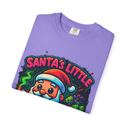 Santa’s Little Toker Christmas Shirt – Cute Chibi Weed Santa Holiday Tee