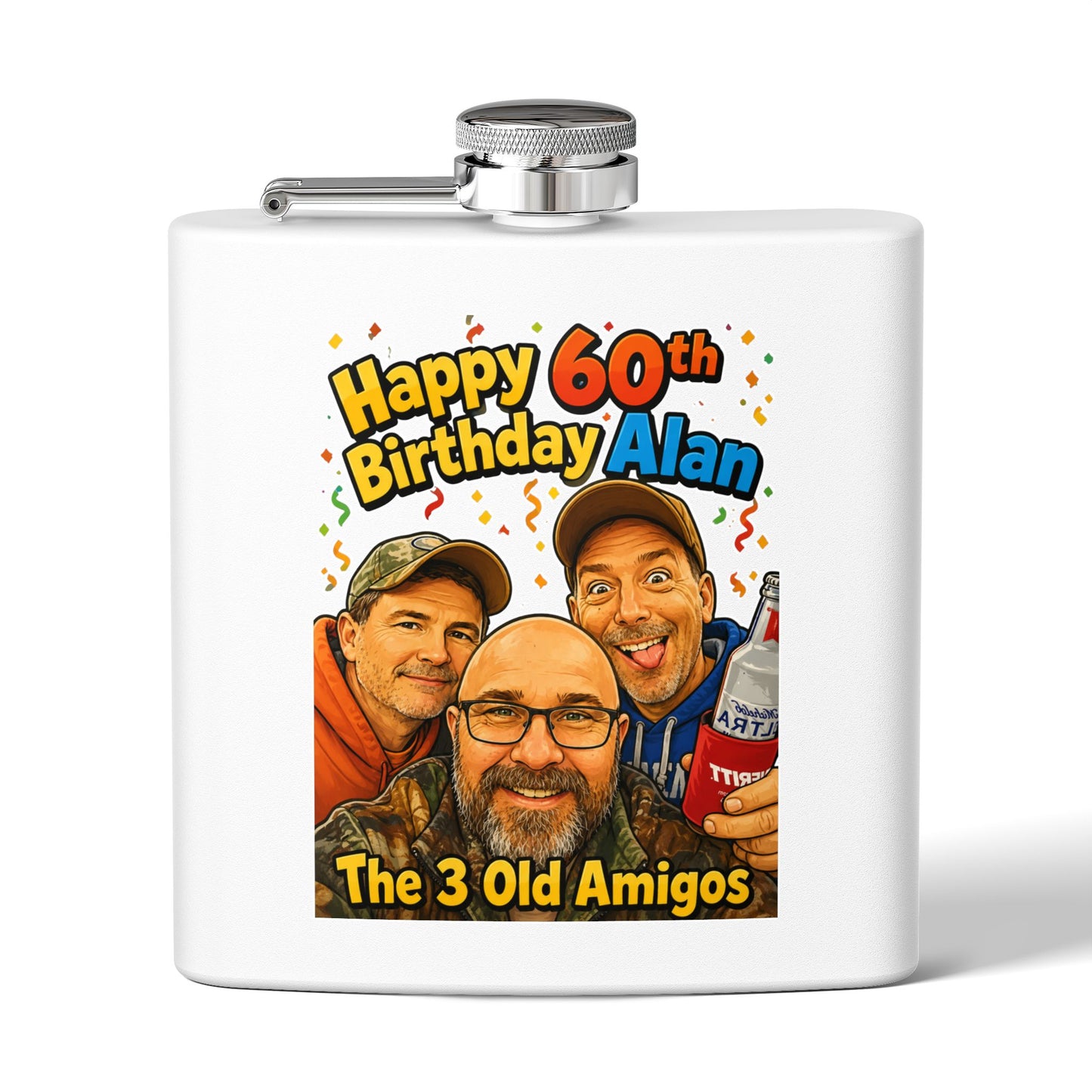 Stainless Steel Flask, 6oz