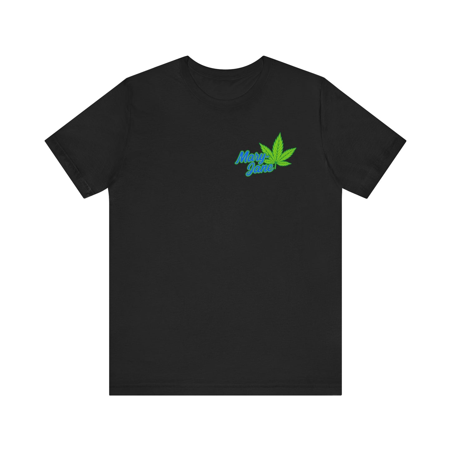 Marijuana Leaf Script Tee — 'Maui Grown' Casual Cannabis T-Shirt