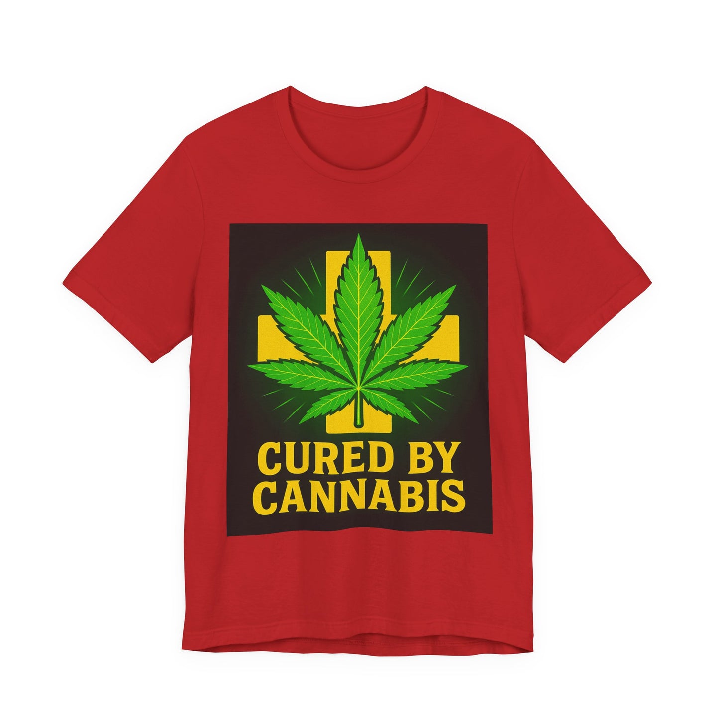 Cured by Cannabis Tee, Unisex Jersey Short Sleeve Shirt for Cannabis Lovers, Gift for Stoners, Cannabis Awareness Tee, Relaxed Fit [...]