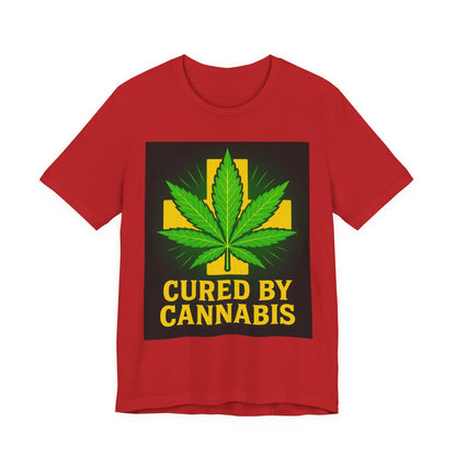 Cured by Cannabis Tee, Unisex Jersey Short Sleeve Shirt for Cannabis Lovers, Gift for Stoners, Cannabis Awareness Tee, Relaxed Fit [...]