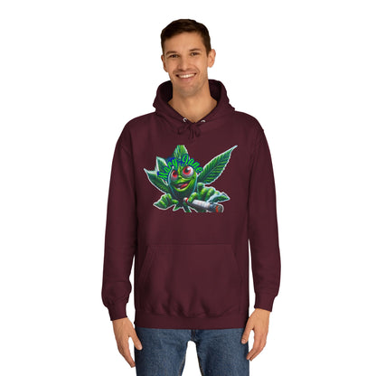 Unisex College Hoodie with Playful Leaf Design, Trendy Sweatshirt for Students, Eco-friendly Apparel, Gift for Graduates, Relaxed [...]-Mary Jane 2025