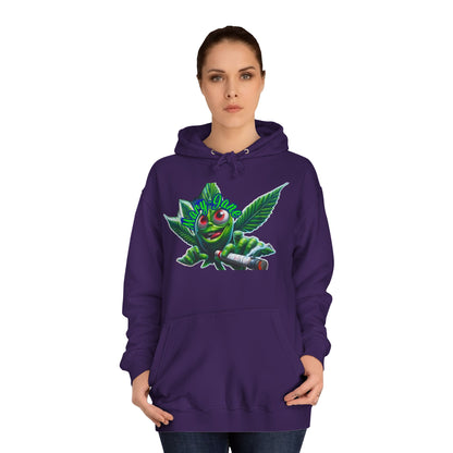 Unisex College Hoodie with Playful Leaf Design, Trendy Sweatshirt for Students, Eco-friendly Apparel, Gift for Graduates, Relaxed [...]-Mary Jane 2025