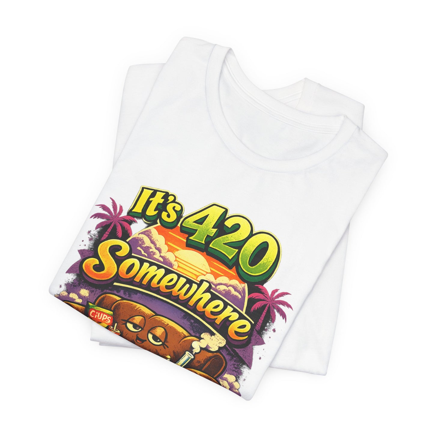 It’s 420 Somewhere & The Couch Needs Me | Funny Chill Vibes Graphic Tee