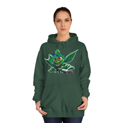 Unisex College Hoodie with Playful Leaf Design, Trendy Sweatshirt for Students, Eco-friendly Apparel, Gift for Graduates, Relaxed [...]-Mary Jane 2025