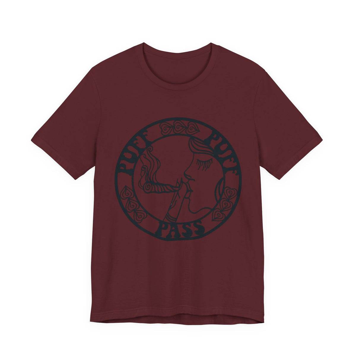 Puff Puff Pass T-Shirt – Funny Stoner Graphic Tee | Retro Smoking Humor Shirt Printify