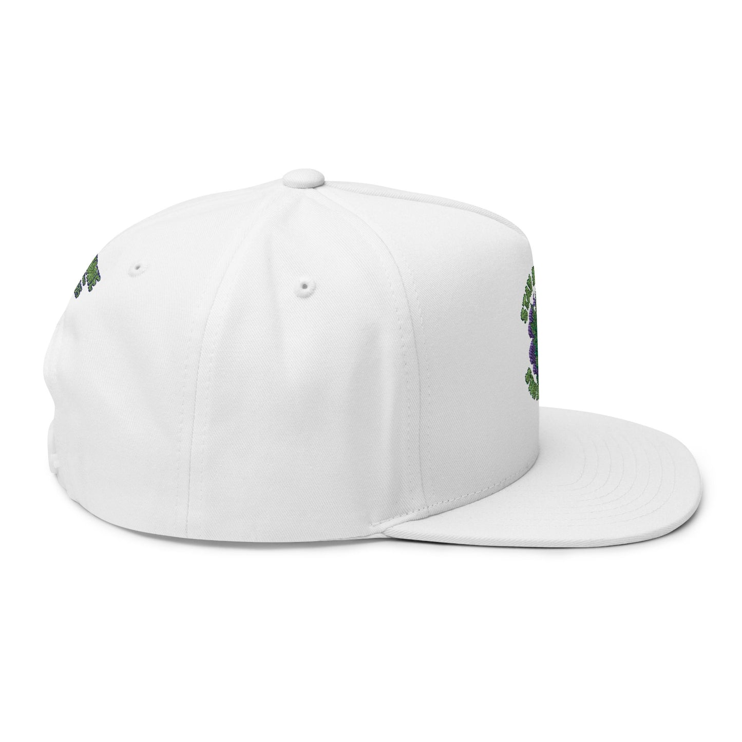 Embroidered Flat Bill Cap - Stay Blazin' Green Design, Adjustable Cap for Sports, Casual Wear, Gift Idea, Stay Blazin Stay Amazin Trucker Hat – Mary-Jane EST 2025 | Neon Green & Purple 420 Streetwear
