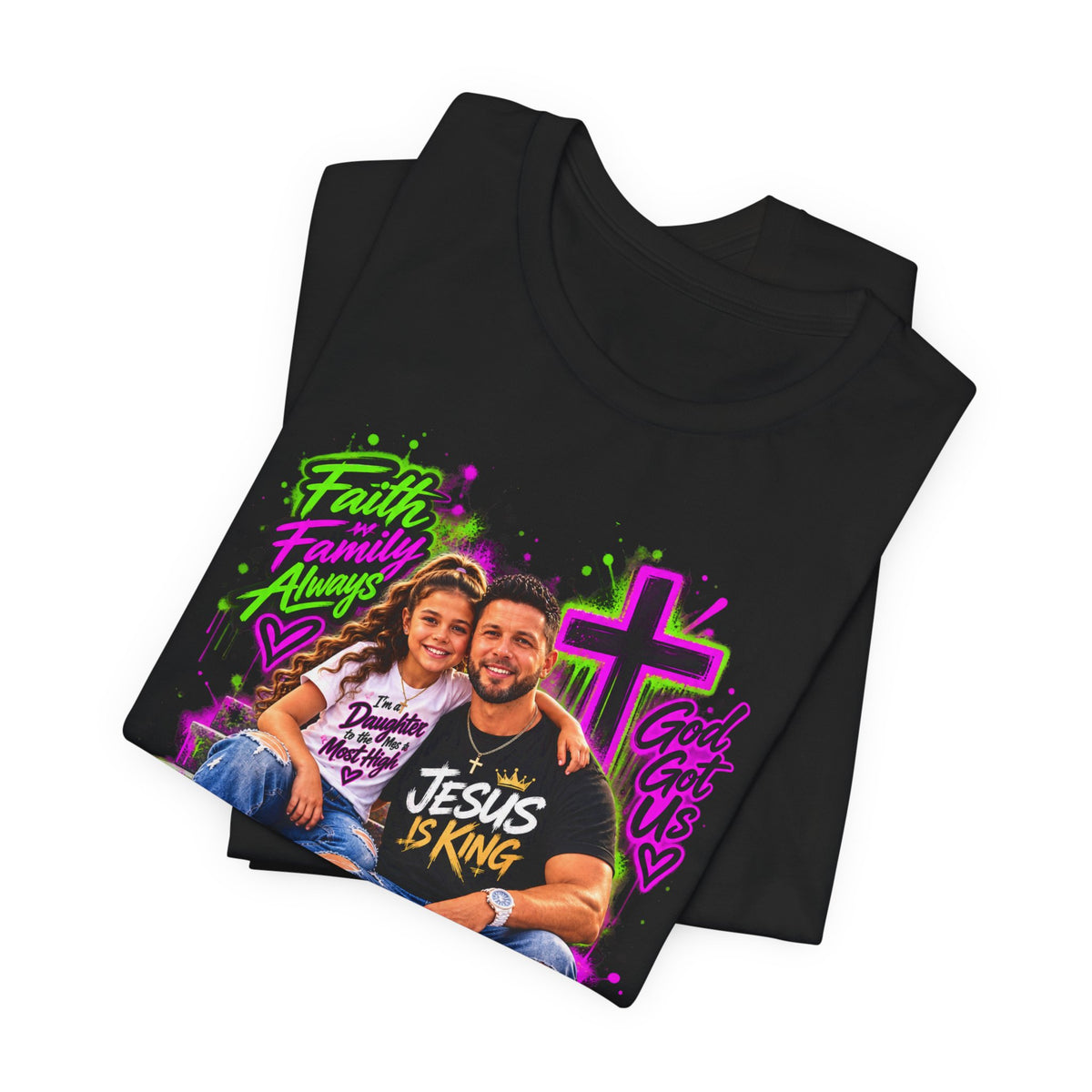 Jesus Is King Graphic Tee — Christian Faith Shirt Printify