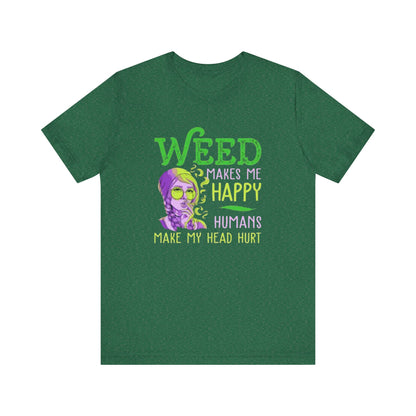 Funny Weed T-Shirt, Casual Tee for Stoners, Great Gift for 420 Celebrations, Unique Humor Shirt for Relaxing, Unisex Jersey Short Sleeve Tee-Mary Jane 2025