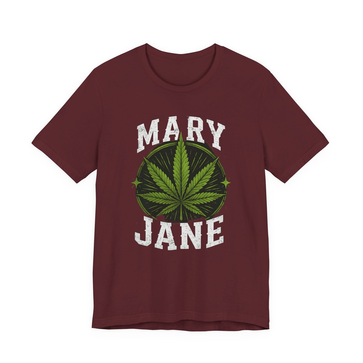 Mary Jane Vintage Cannabis Leaf Graphic Shirt | Distressed Streetwear Tee