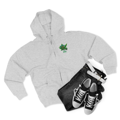 Stoner King Zip Hoodie - Trendy Unisex Hoodie for Chill Vibes, Perfect for Parties, Gifts, 420 Celebrations, Comfortable Layering