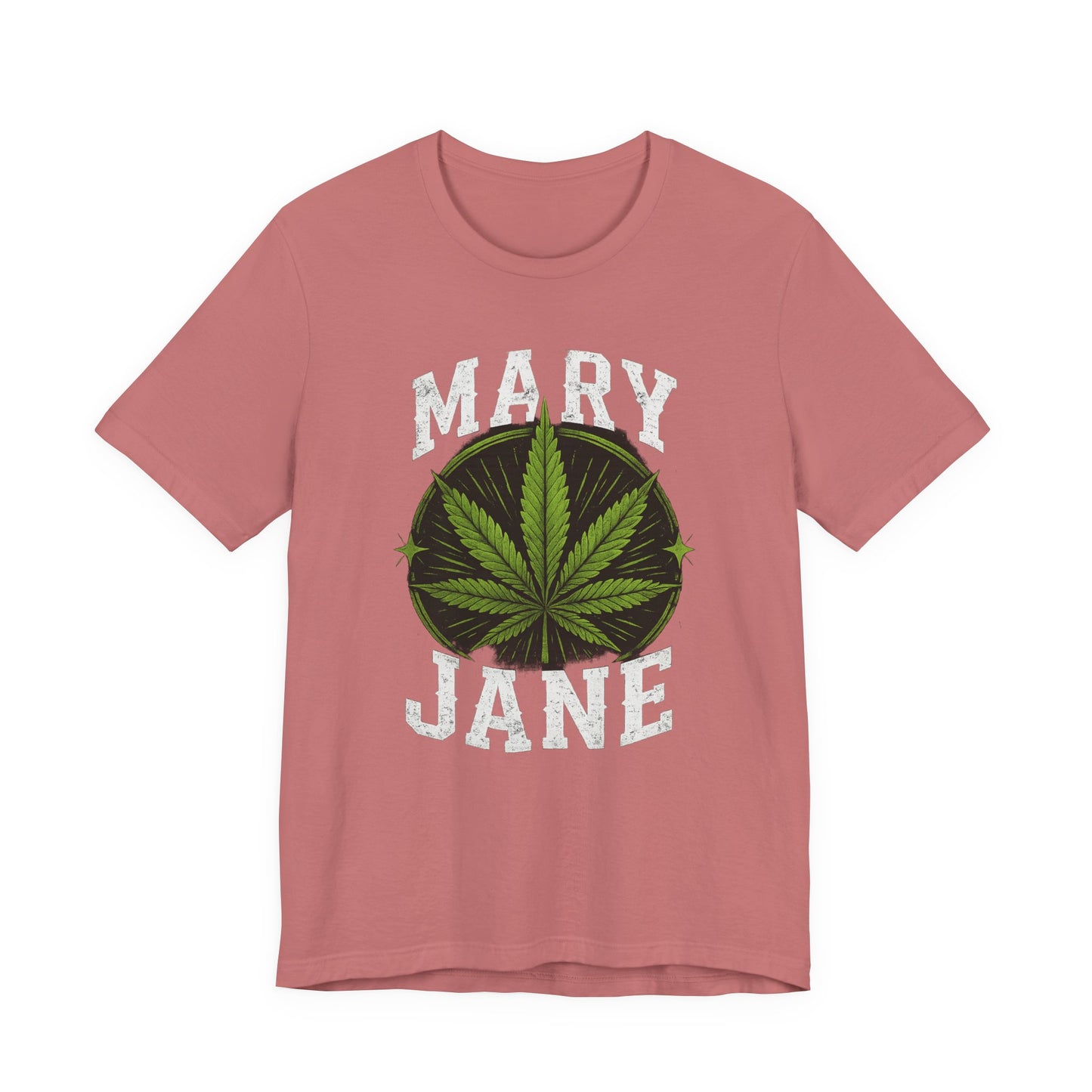 Mary Jane Vintage Cannabis Leaf Graphic Shirt | Distressed Streetwear Tee