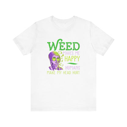 Funny Weed T-Shirt, Casual Tee for Stoners, Great Gift for 420 Celebrations, Unique Humor Shirt for Relaxing, Unisex Jersey Short Sleeve Tee-Mary Jane 2025