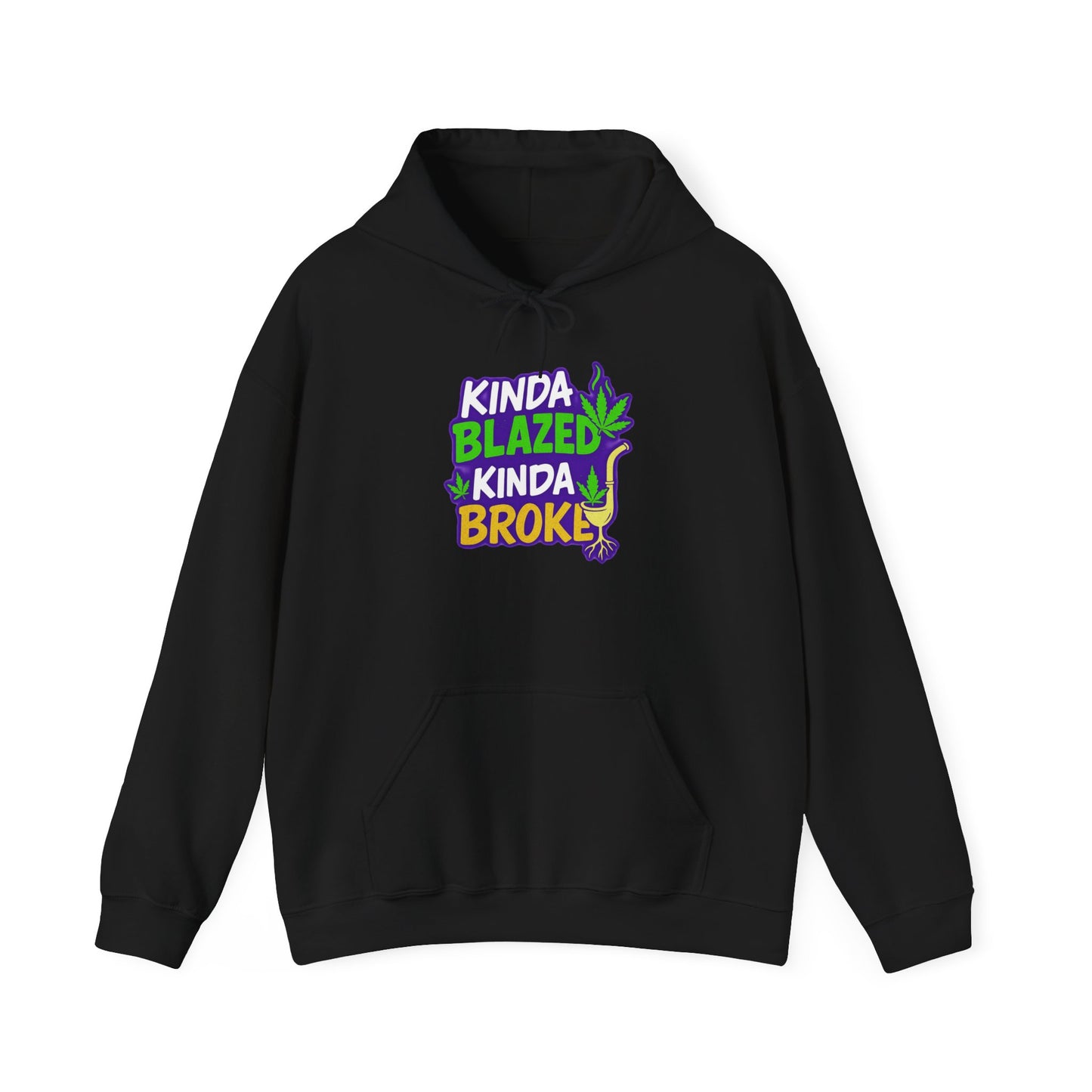Kinda Blazed Kinda Broke T-Shirt | Funny Cannabis Weed Stoner Graphic Tee