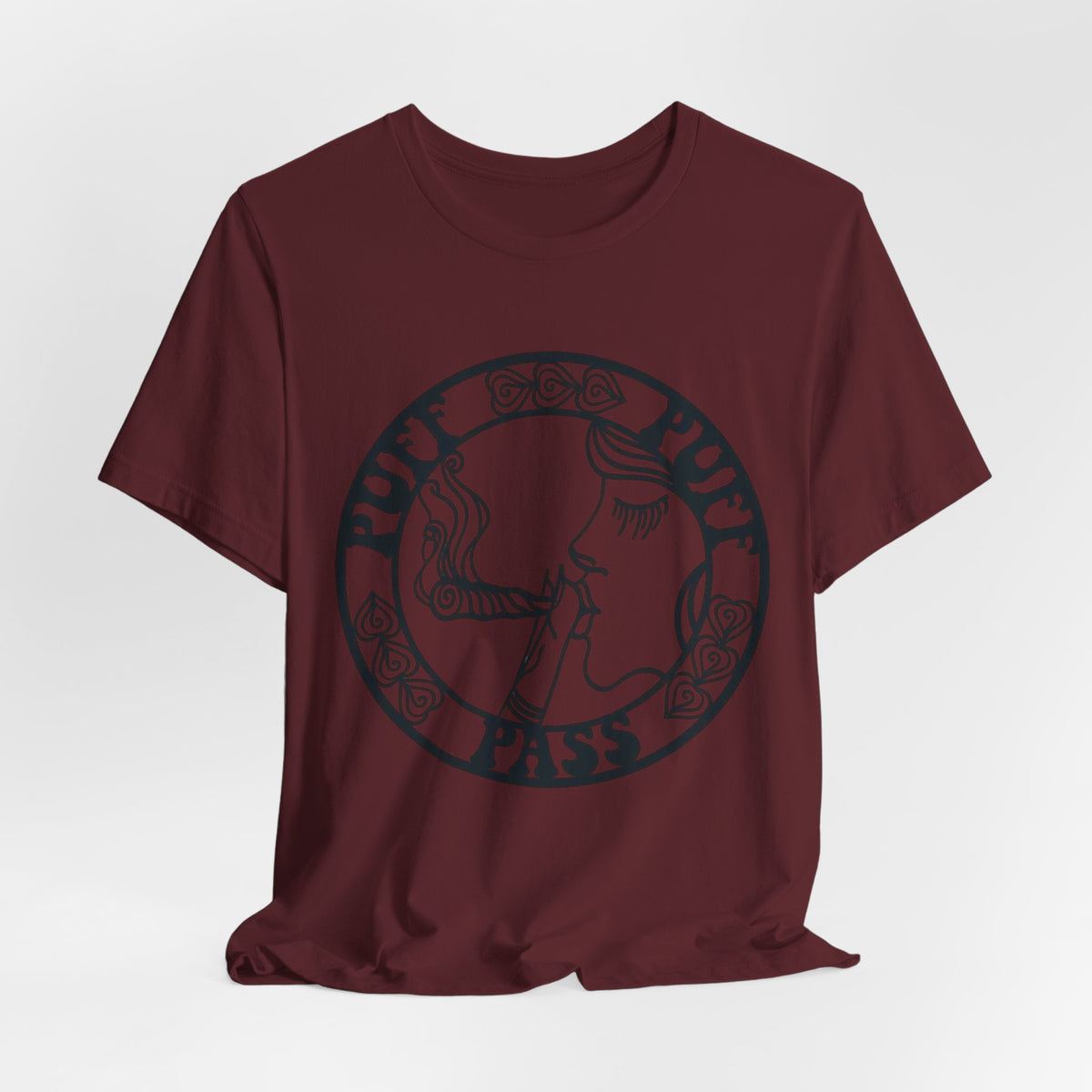 Puff Puff Pass T-Shirt – Funny Stoner Graphic Tee | Retro Smoking Humor Shirt Printify