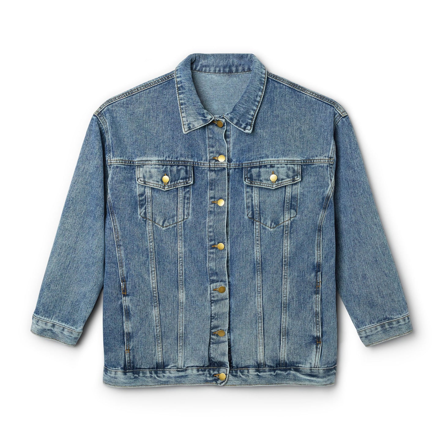 Gardening Graphic Denim Jacket | Women's Casual Outerwear | Ideal for Garden Lovers, Spring Fashion, Everyday Style-Mary Jane 2025