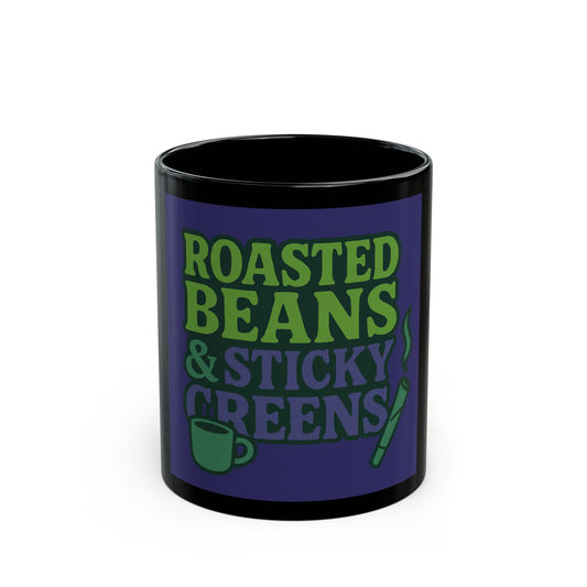 Mug - Waking Up Drinking Coffee and Smoking Your Medication Black Mug (11oz, 15oz)