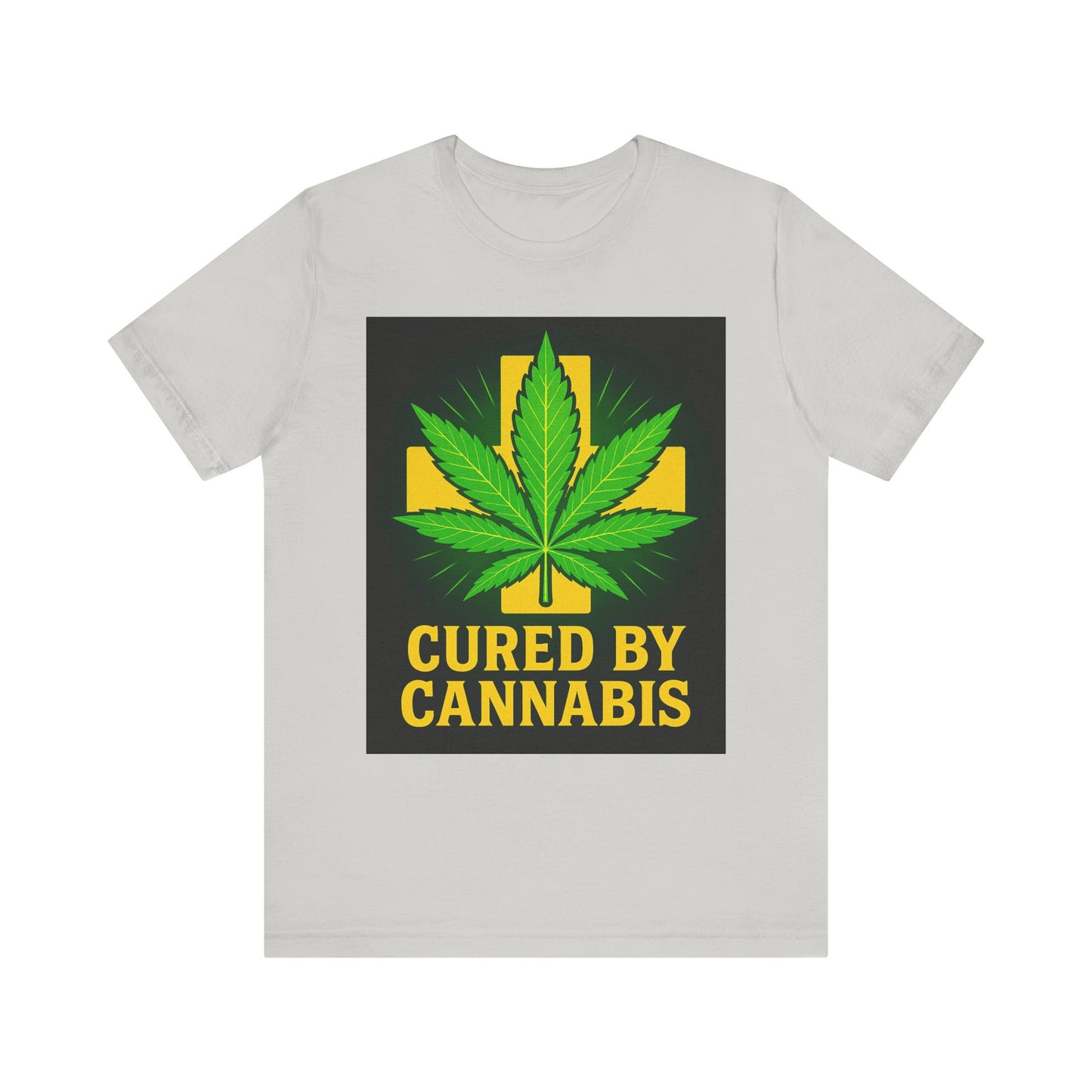Cured by Cannabis Tee, Unisex Jersey Short Sleeve Shirt for Cannabis Lovers, Gift for Stoners, Cannabis Awareness Tee, Relaxed Fit [...]