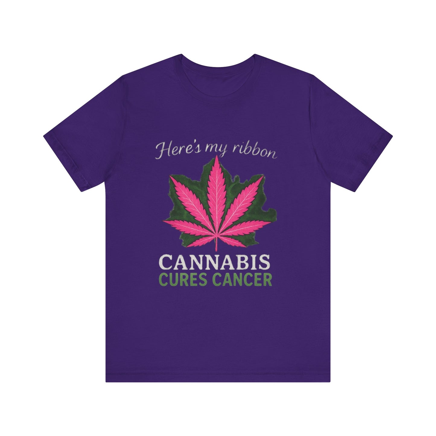 Cannabis Awareness Tee - Unisex Jersey Short Sleeve T-Shirt, Support Cancer Awareness, Gift for Advocates, Fundraiser Apparel