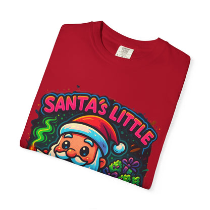 Santa’s Little Toker Christmas Shirt – Cute Chibi Weed Santa Holiday Tee