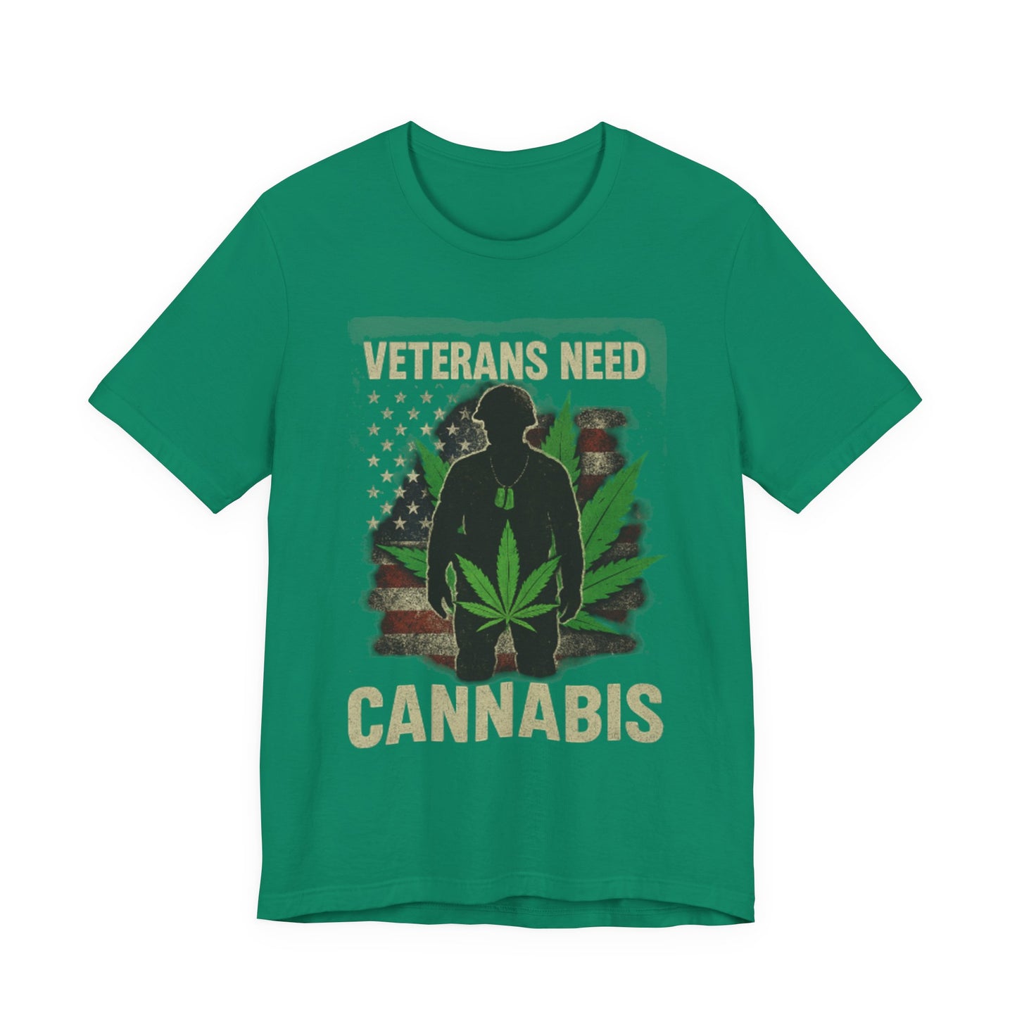 Veterans Need Cannabis Tee, Unisex T-Shirt for Veterans, Support Cannabis Awareness, Gift for Military Families, Cannabis Activism Shirt