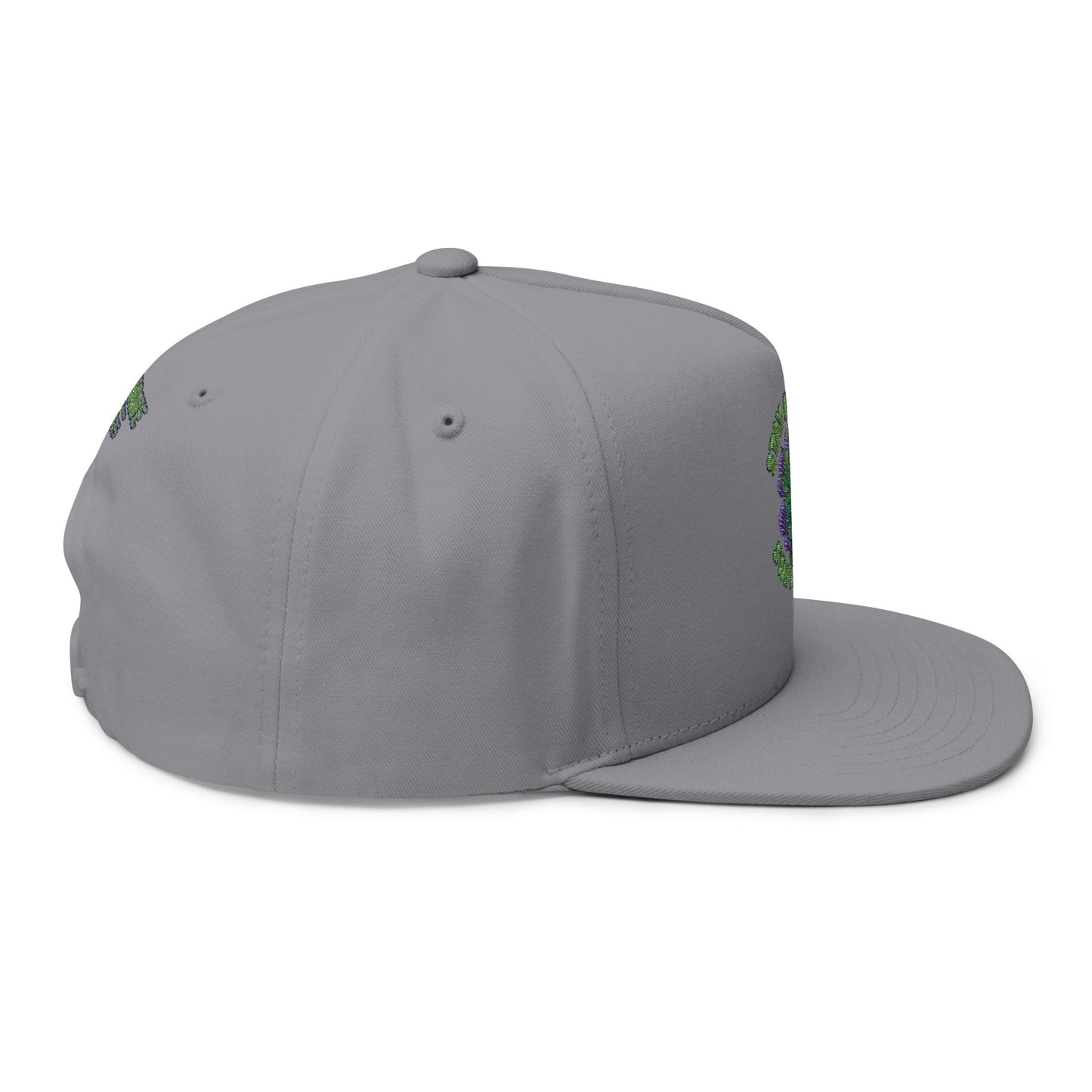 Embroidered Flat Bill Cap - Stay Blazin' Green Design, Adjustable Cap for Sports, Casual Wear, Gift Idea, Stay Blazin Stay Amazin Trucker Hat – Mary-Jane EST 2025 | Neon Green & Purple 420 Streetwear