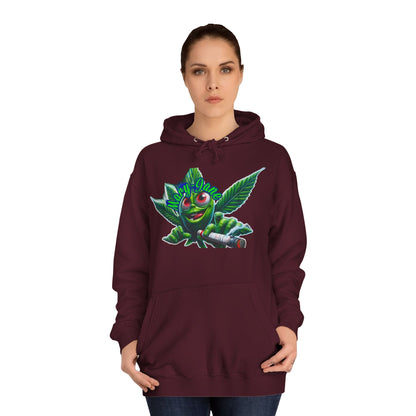 Unisex College Hoodie with Playful Leaf Design, Trendy Sweatshirt for Students, Eco-friendly Apparel, Gift for Graduates, Relaxed [...]-Mary Jane 2025
