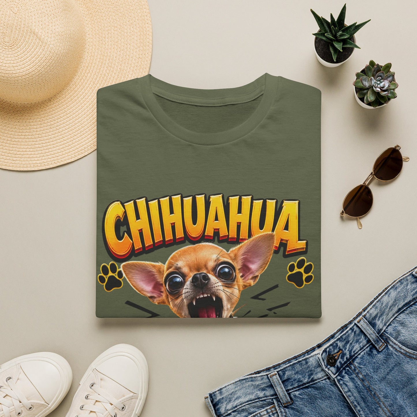 Chihuahua Mouth T-Shirt — Funny Cute Dog Graphic Tee for Chihuahua Lovers