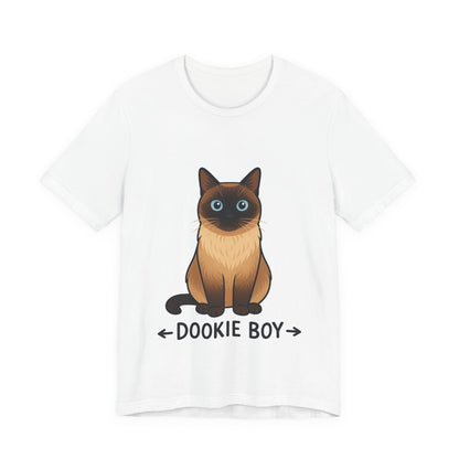 Siamese Cat “Dookie Boy” T-Shirt – Cute Cat Lover Graphic Tee