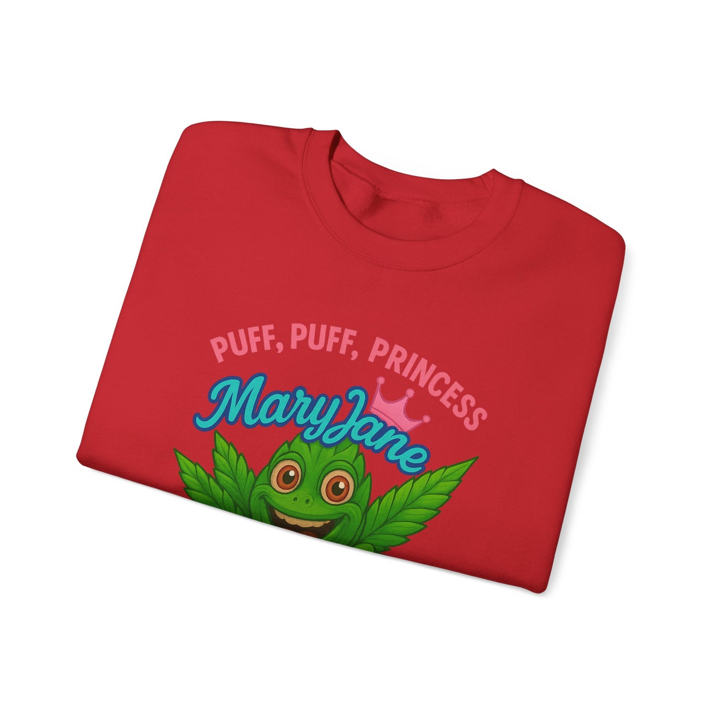 Mary Jane Puff Puff Princess Sweatshirt, Funny Cannabis Crewneck, Unisex Sweatshirt, Weed Lover Gift, 420 Apparel, Comfy Pullover