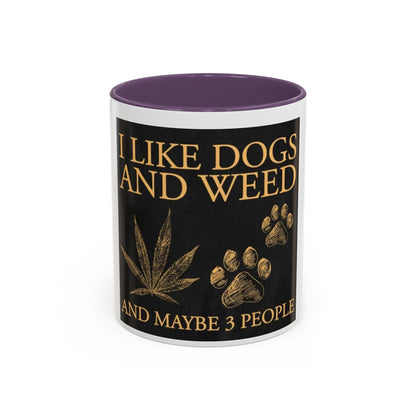 Funny Dog Lover Coffee Mug - I Like Dogs and Weed, Gifts for Pet Owners, Cannabis Lovers, Dog Mom, Tea Drinkers-Mary Jane 2025