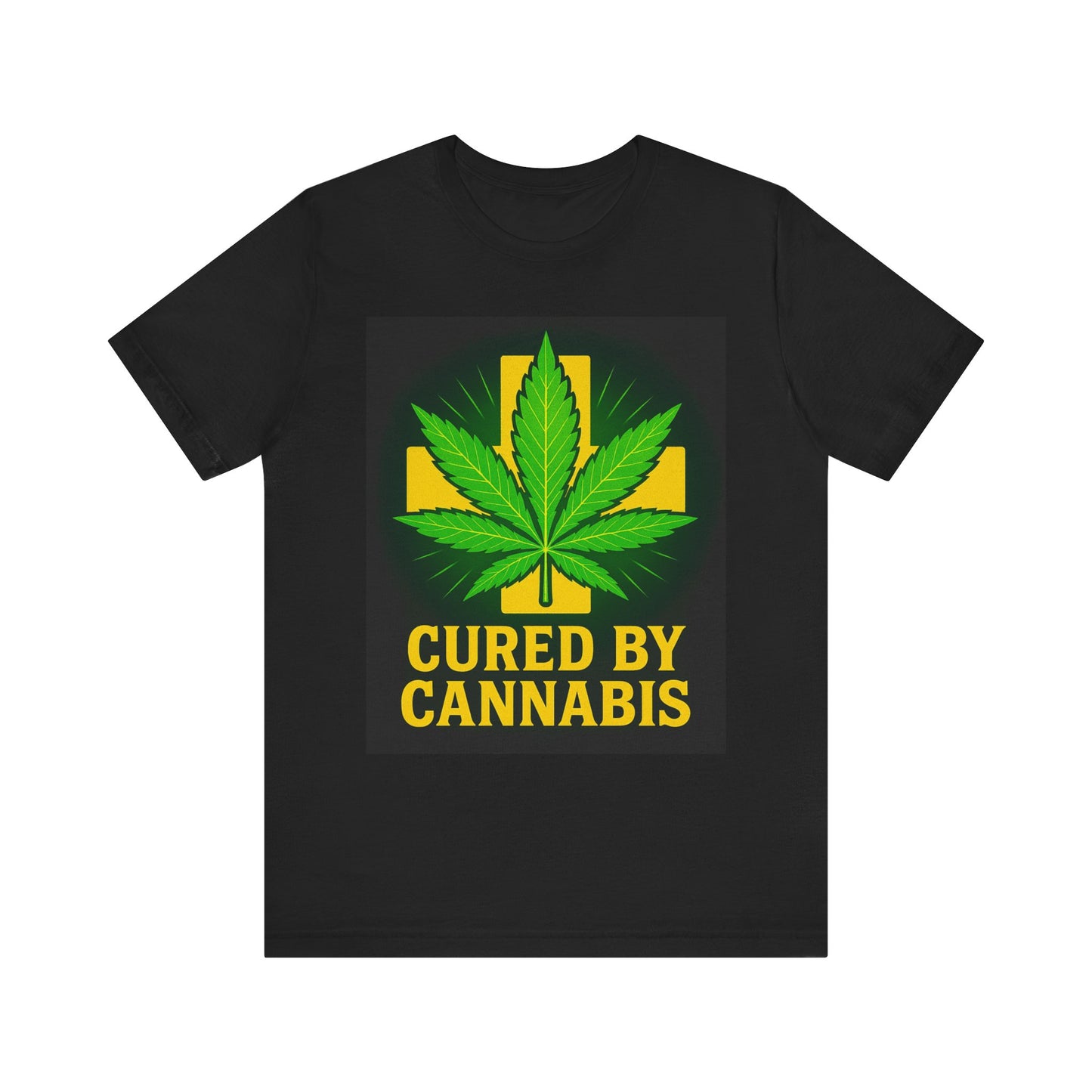 Cured by Cannabis Tee, Unisex Jersey Short Sleeve Shirt for Cannabis Lovers, Gift for Stoners, Cannabis Awareness Tee, Relaxed Fit [...]