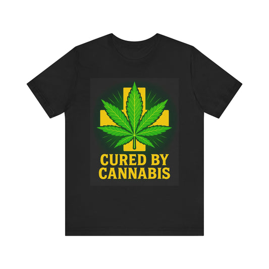Cured by Cannabis Tee, Unisex Jersey Short Sleeve Shirt for Cannabis Lovers, Gift for Stoners, Cannabis Awareness Tee, Relaxed Fit [...]