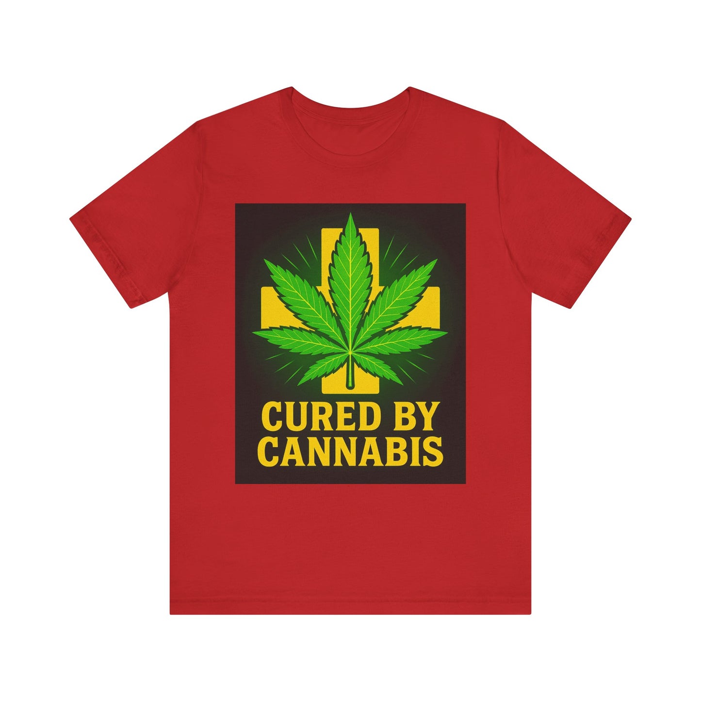 Cured by Cannabis Tee, Unisex Jersey Short Sleeve Shirt for Cannabis Lovers, Gift for Stoners, Cannabis Awareness Tee, Relaxed Fit [...]