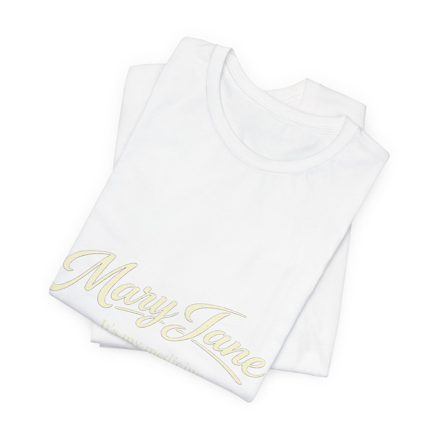Mary Jane Retro Script Tee — Vintage Cannabis Logo T-Shirt