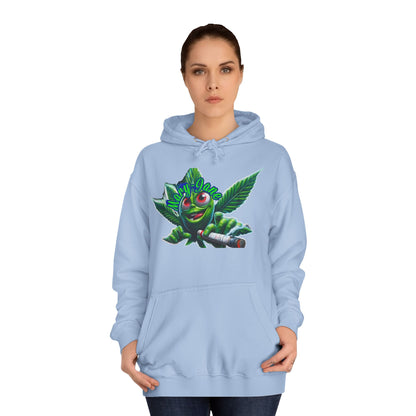 Unisex College Hoodie with Playful Leaf Design, Trendy Sweatshirt for Students, Eco-friendly Apparel, Gift for Graduates, Relaxed [...]-Mary Jane 2025