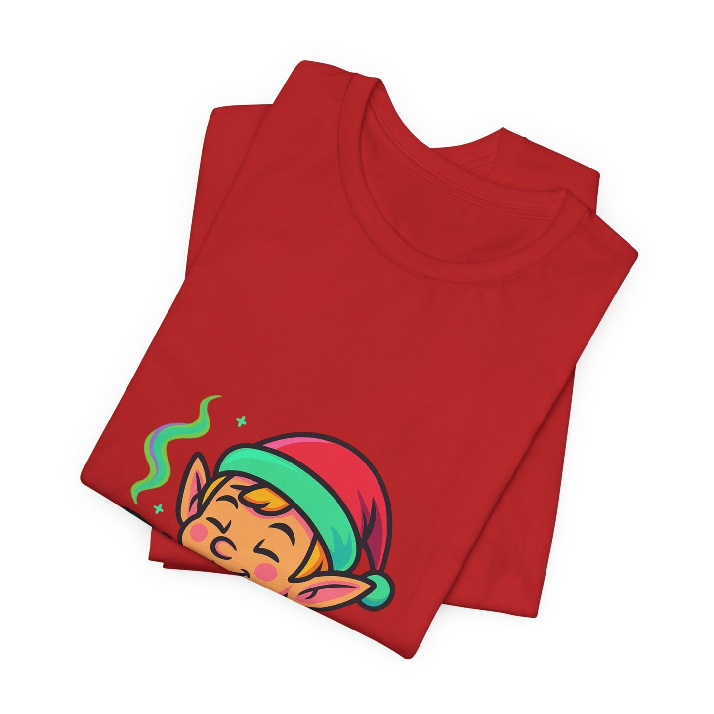 Have a Holly Jolly Highmas T-Shirt — Funny Christmas Elf Holiday Tee