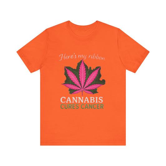 Cannabis Awareness Tee - Unisex Jersey Short Sleeve T-Shirt, Support Cancer Awareness, Gift for Advocates, Fundraiser Apparel