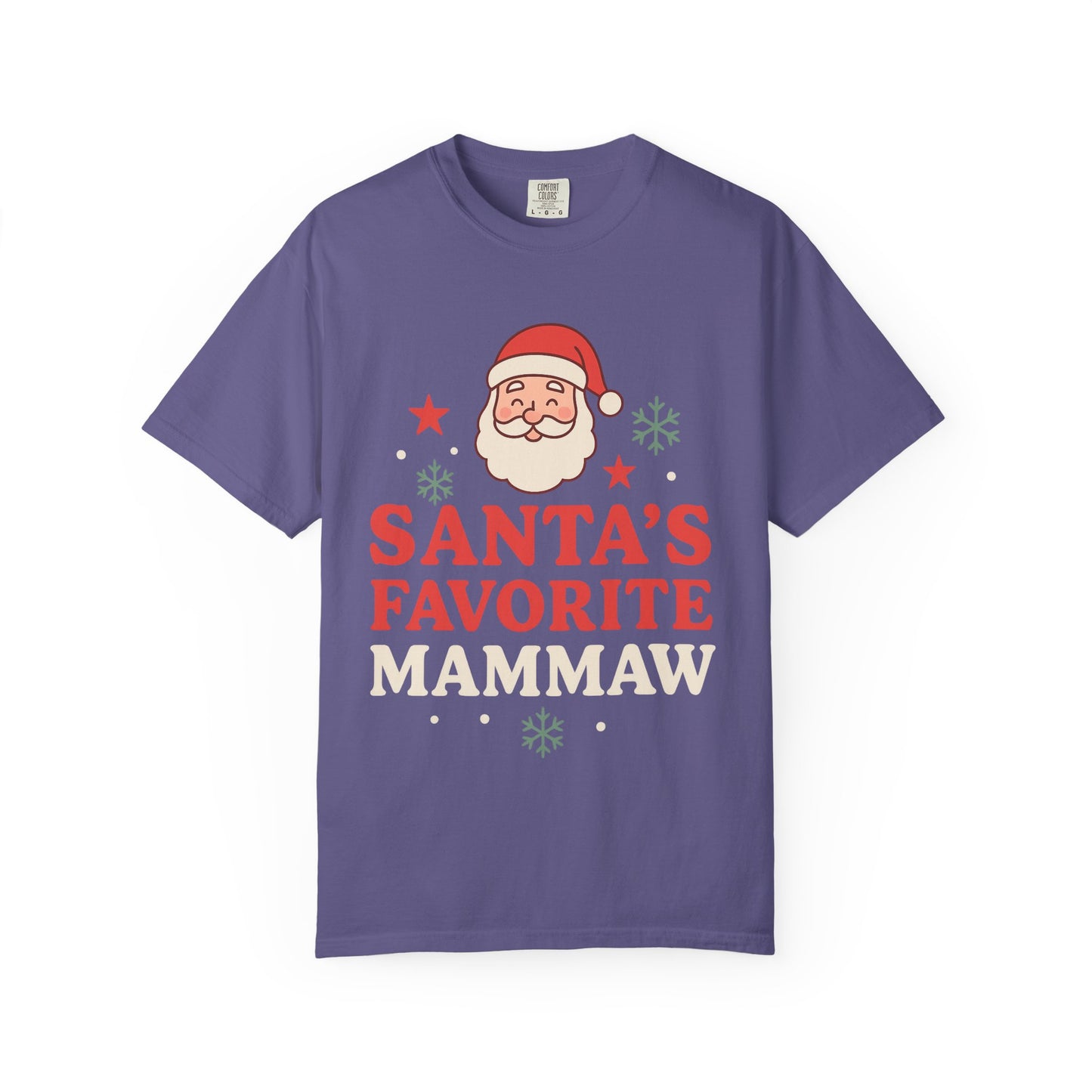Santa's Favorite Mammaw T-Shirt — Cute Grandma Christmas Tee
