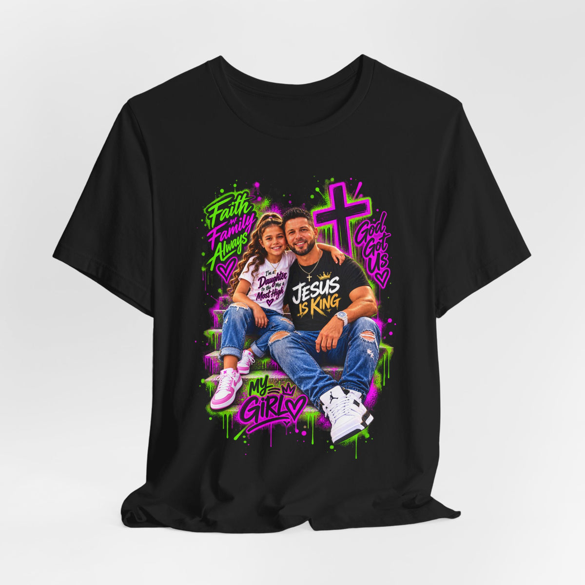 Jesus Is King Graphic Tee — Christian Faith Shirt Printify