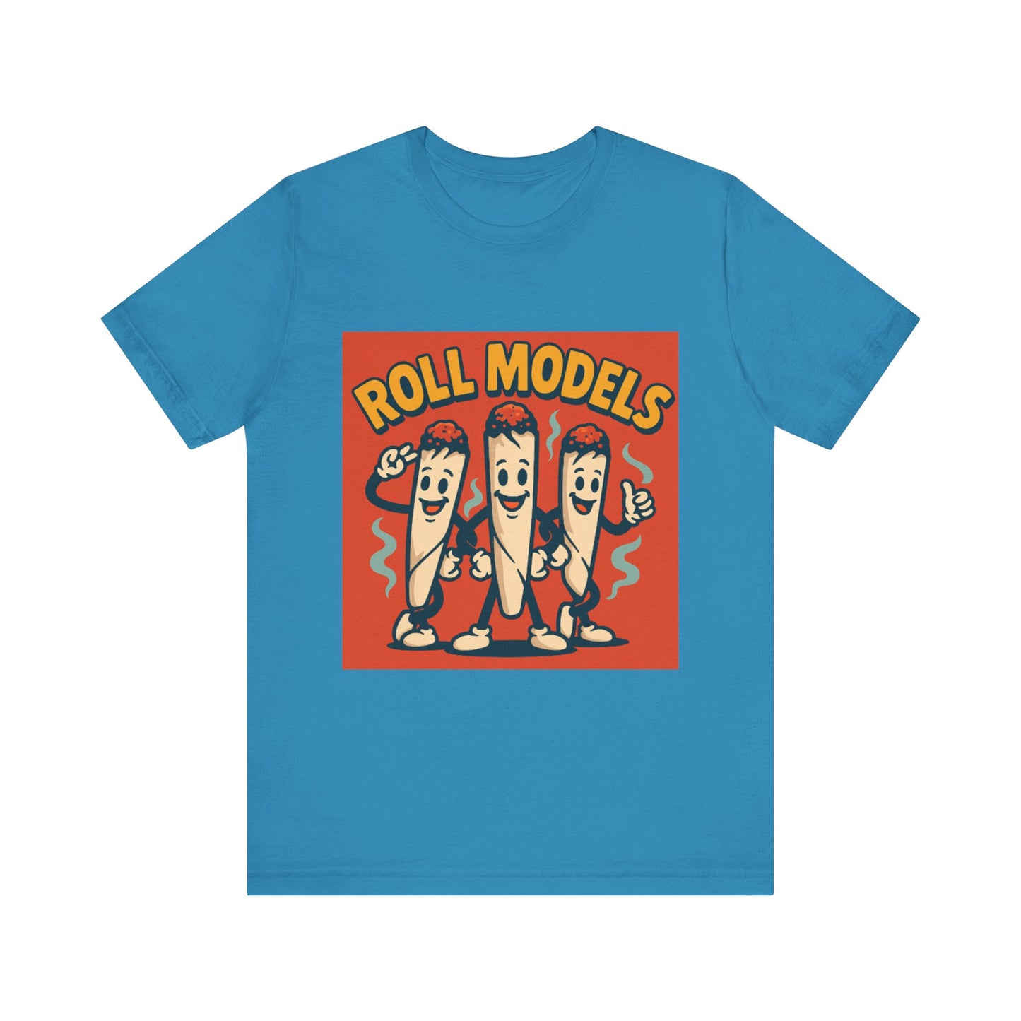 Funny Roll Models T-Shirt | Unisex Graphic Tee, Short Sleeve Casual Wear, Gift for BBQ Lovers, Vintage Foodie Shirt